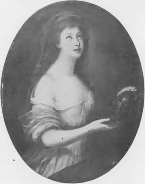 Nieznany artysta ze szkoły Oreuze'a. ROZALJA Z CHODKIEWICZOW KS. A. LUBOMIRSKĄ (1789). (Własność ks. Kazimierza Lubomirskiego w Krakowie).