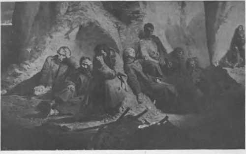 JACEK MALCZEWSKI NIEDZIELA W KOPALNI NA SYBIRZE (1882). (Wł. Adamowej hr. Skrzyńskiej. Kraków.
