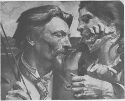 JACEK MALCZEWSKI SKOWRONEK (PORTRET ART. MAL. ZEMBACZYŃSKIEGO. (1902). (XVI. Muzeum Narodowego w Krakowie).