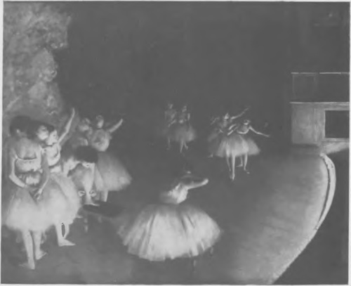E. DEGAS (Louvre), PRÓBA BALETU (1874, en grisaille).