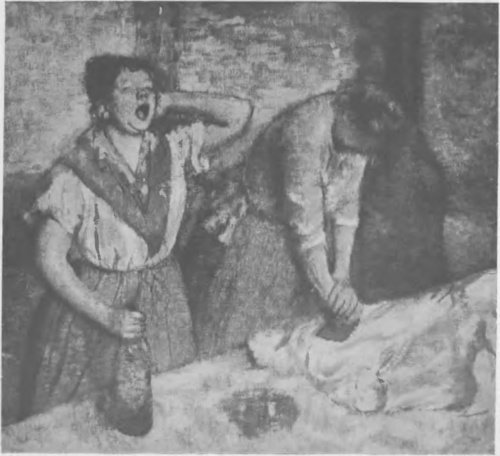 E. DEGAS (Louvre), KOBIETY PRASUJĄCE (ok. 1885, ol.).
