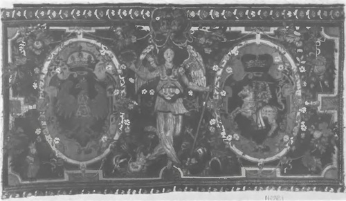 BRUXELLES XVI S. CHATEAU ROYAL DE CRACOVIE (POLOGNE) Nr. 30. Jeden z 12 arasów z herbami Polski i Litwy. —Une des 12 tapisseries aux armes de la Pologne et de la Lithuanie.