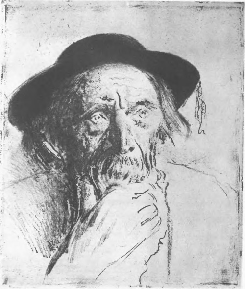 LEON WYCZÓŁKOWSKI, SZYMON TATAR Z ZAKOPANEGO (Vernis mou, 1908).