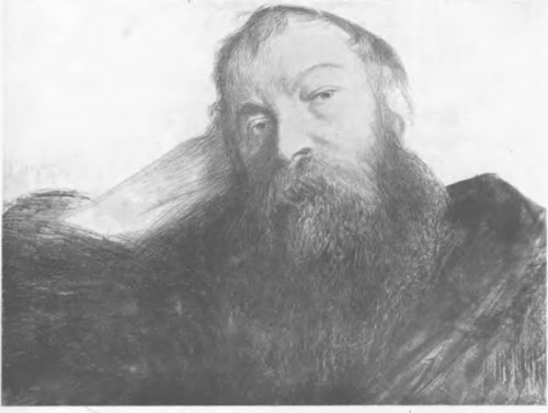 LEON WYCZÓŁKOWSKI, PORTRET J. CHEŁMOŃSKIEGO (litogr., 190S).