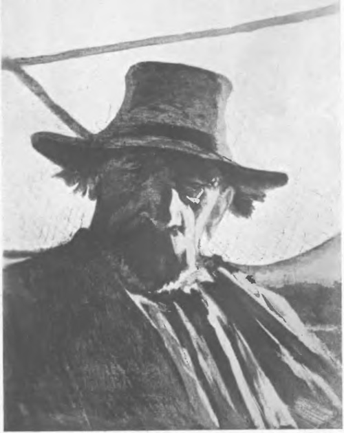 LEON WYCZÓŁKOWSKI RYBAK (vernis mou, 1908).