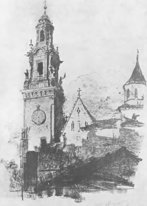 LEON WYCZÓŁKOWSKI, Z TEKI WAWELSKIEJ (litogr., 1911).