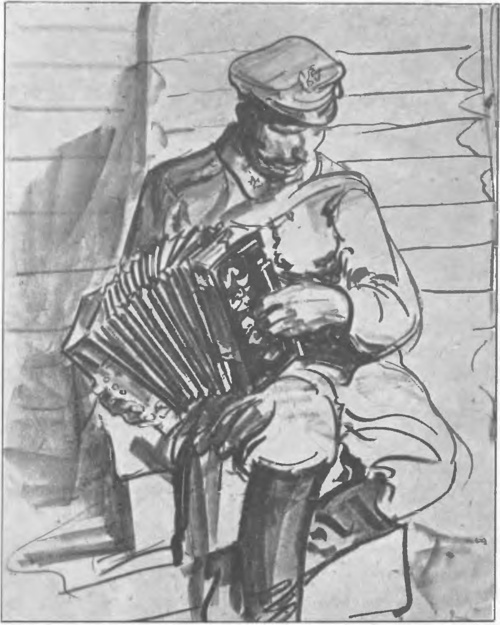 LEON WYCZÓŁKOWSKI Z TEKI p. t. „WSPOMNIENIA Z LEGIONOWA“ (litogr., 1916).