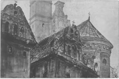 LEON WYCZÓŁKOWSKI Z TEKI LUBELSKIEJ (litogr., 1918—1919).