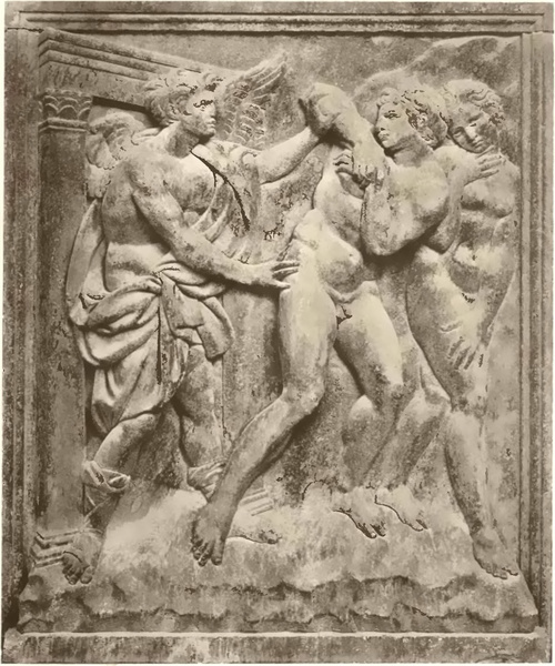 JACOPO DEI LA QUERCIA. WYPĘDZENIE Z RAJU. (PORTA MAGGIORE KOŠCIOI A S. PETRONIO W BOLONII).
