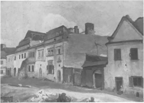 WŁADYSŁAW ŚLEWIŃSKI, DOMY W KAZIMIERZU NAD WISŁĄ (około 1909).