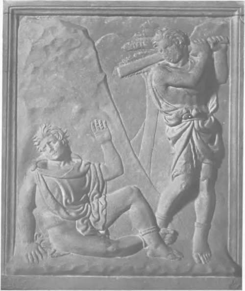 JACOPO DELLA QUERCIA. KAIN ZABIJA ABLA. (PORTA MAGGIORE KOŚCIOŁA S. PETRONIO W BOLONII).