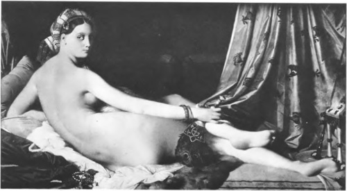 A. D. INGRES, Louvre. ODALISKA SPOCZYWAJĄCA (ol.) 1814.