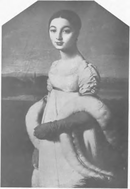 J. A. D. INGRES PORTRET P-NY RIVIÈRE (ol., 1805). (LOUVRE).