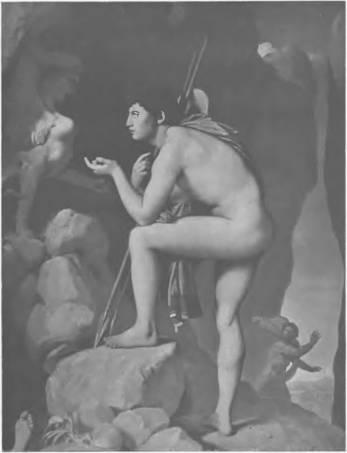 J. A. D. INGRES (LOUVRE). EDYP I SFINKS (ok. 1808).