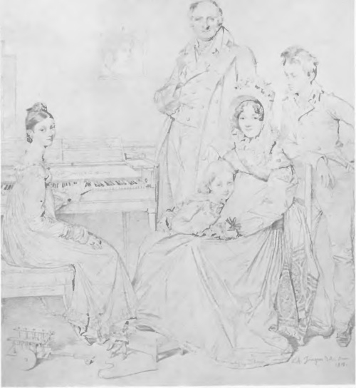 J. A. D. INGRES (LOUVRE) RODZINA STAMATY (rys. oł., 1818).