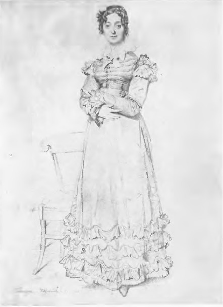 I A. D. INGRES PORTRET PANI LEBLANC (rys. oł.) (LOUVRE).