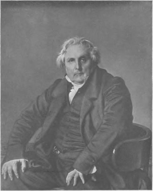 J. A. D. INGRES (LOUVRE) PORTRET P. BERTIN (ol. 1832).
