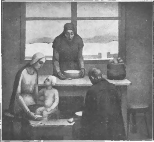 CARLO POTENTE, POSIŁEK OPUSZCZONYCH (XIV Międzynarodowa Wystawa w Wenecji).