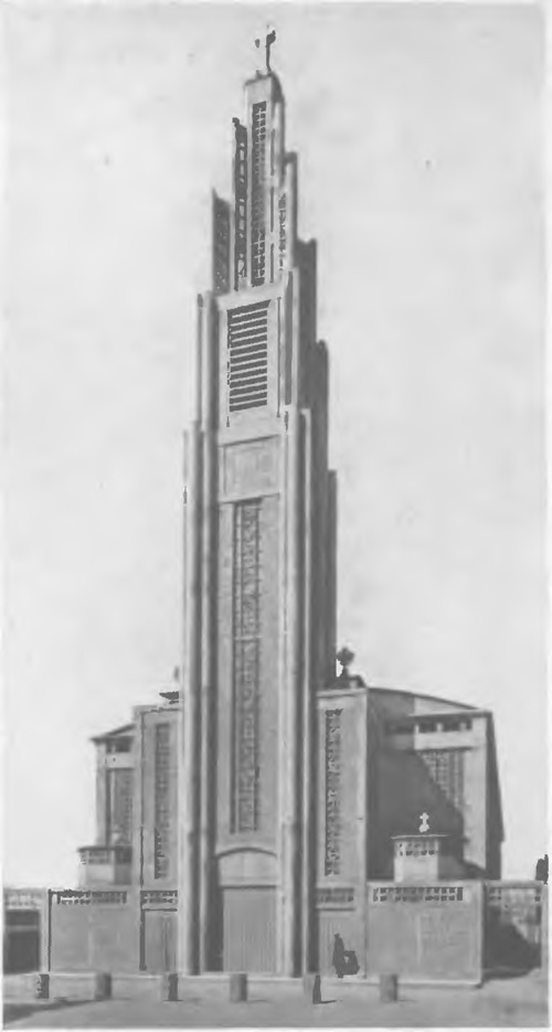 BRACIA PERRET: KOŚCIÓŁ W RAINCY (FRANCJA), zbudowany w r. 1923.
