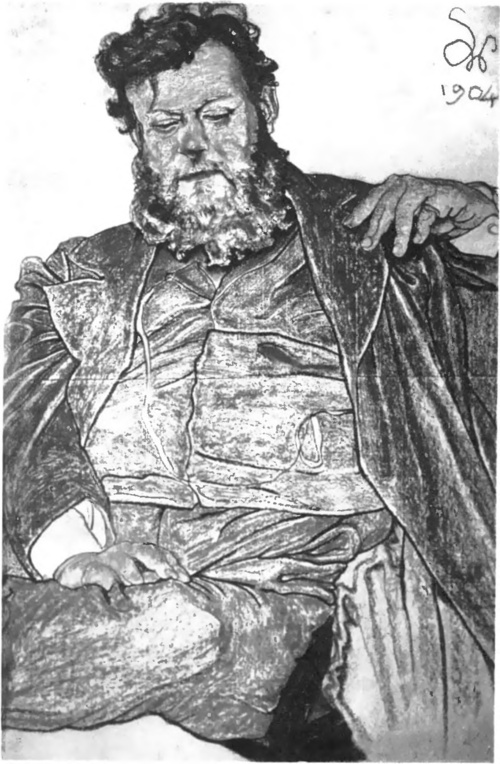 STANISŁAW WYSPIAŃSKI PORTRET JANA STANISŁAWSKIEGO (Własność p. E. Reicliera. Warszawa).