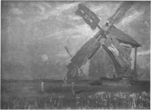 JAN STANISŁAWSKI, WIATRAKI (BOJARKA 1905). (Własność Muzeum Narodowego, Kraków).