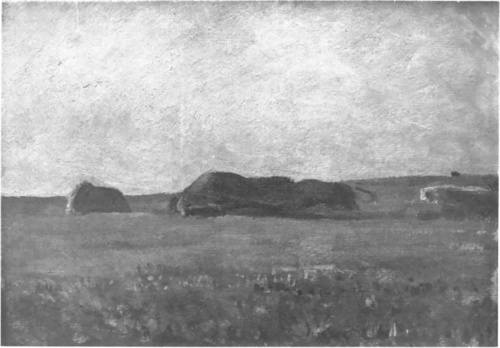 IAN STANISŁAWSKI, STOGI (PUSTOWARNIA 1903?). (Własność Muzeum Narodowego. Kraków).