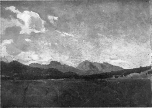 JAN STANISŁAWSKI, WIDOK NA OSOBITÉ (ZAKOPANE 1901). (Własność Muzeum Narodowego, Kraków).