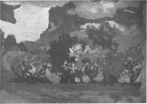 TAN STANISŁAWSKI, KWITNĄCE JABŁONIE NA DĘBNIKACH (KRAKÓW 1903)</p><p>(Własność Muzeum Narodowego. Kraków).
