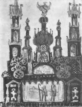 JAN STANISŁAWSKI, SZKIC KOLOROWY Z NOTATNIKA. (Własność Muzeum Narodowego. Kraków).