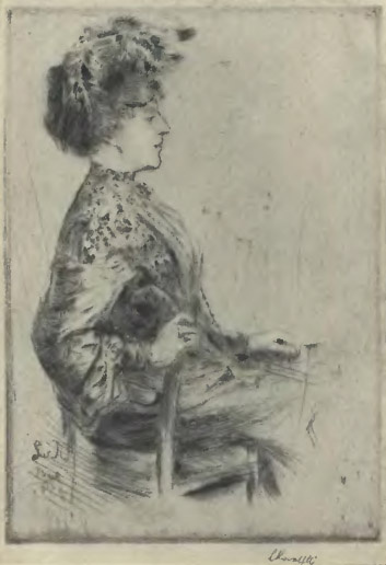 Portret - Kowalski Leon - sucha igła