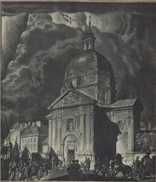 Warszawa - Nowe miasto - Kamiński Zygmunt - litografia