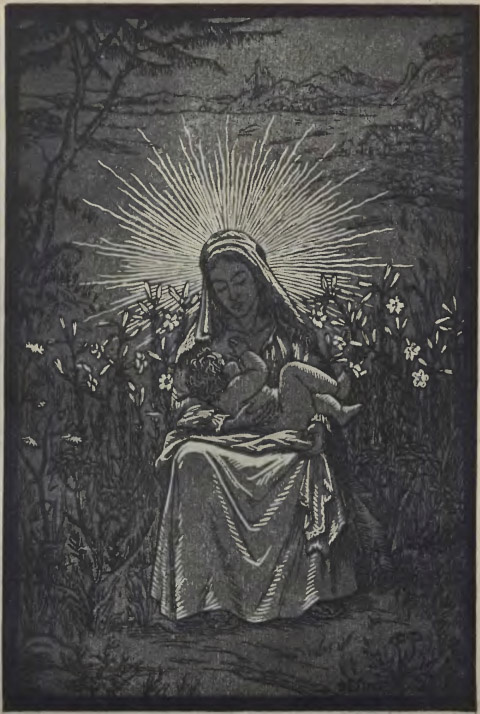 Madonna - Mondral Karol - drzeworyt