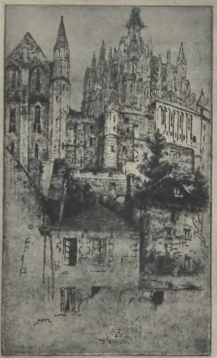 Mont Saint-Michel - Pankiewicz Józef = kwasoryt