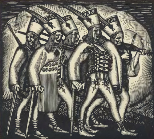 Górale - Skoczylas Władysław - drzeworyt