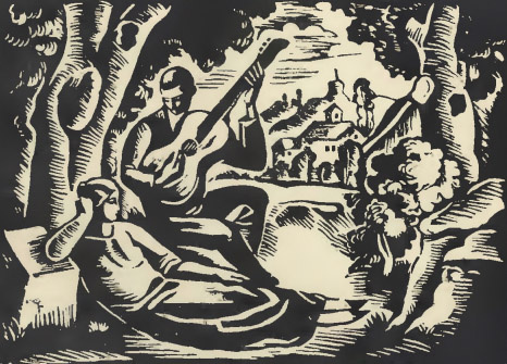 Sielanka - Wąsowicz Wacław - drzeworyt