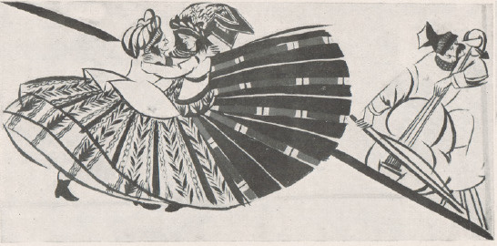 Z KUJAWIAKÓW. TANIEC BABSKI NA WESELU NOCE DE VILLAGE. DANSE DE VEILLES FEMMES.