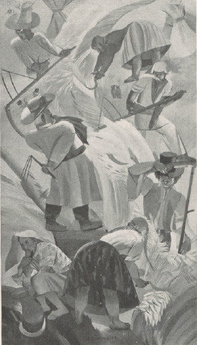 ILUSTRACJA DO SIELANEK SZYMONOWICZA. DESSIN POUR LES ((SCENES CHAMPETRES)). DE SZYMONOWICZ.