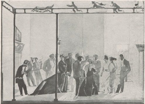 Z ROMANSU. OBRAZ XV — BAL LA ROMANCE. TABLEAU XV — LE BAL.