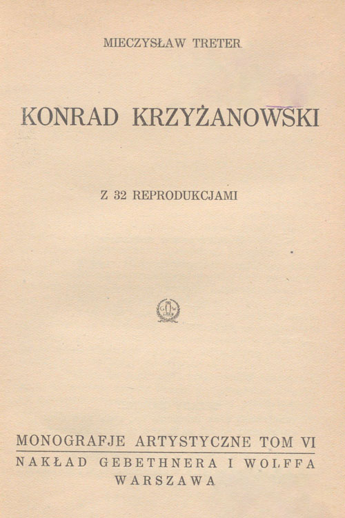 Mieczysław Treter, Konrad Krzyżanowski