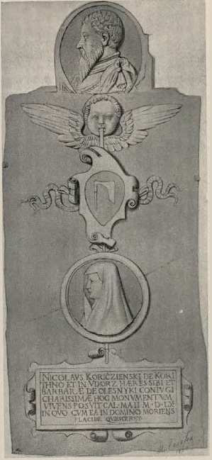 Fig. 105. Grobowiec Korycińskich w krużgankach kościoła OO. Dominikanów w Krakowie.