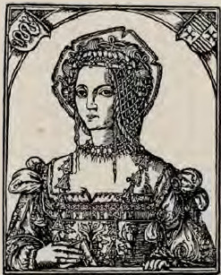 Fig. 54. Królowa Bona (drzeworyt).