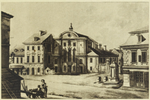 Widok Kościoła Farnego Św. Jędrzeja.
