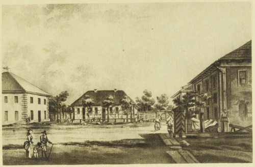 Widok Koszar Kordegardy Konnej Koronnej.