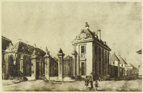 Widok pałacu Brühlowskiego.