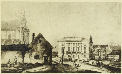 Widok Pałacu Tyszkiewiczów.