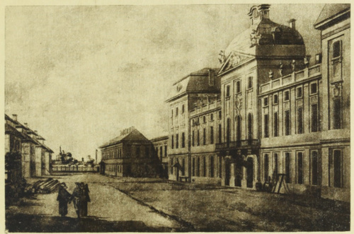 Widok Pałacu Kazimierzowskiego.