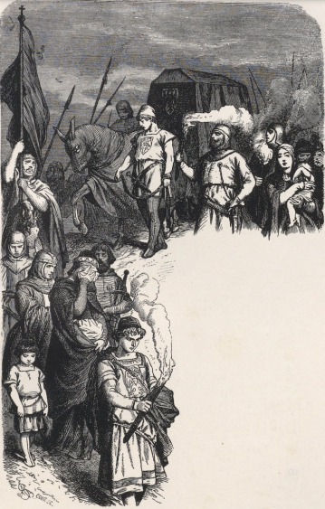 RELIKWIA ZWŁOK LEOPOLDA WSPANIAŁEGO (1862) (Ilustracja z dzieła Al. Patuzziego p. t. „Oesterreichische Geschichte