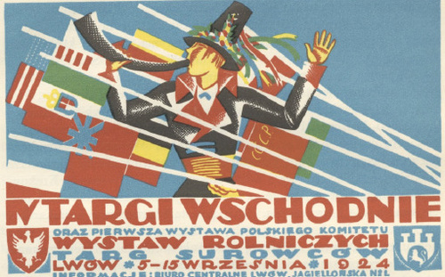 Tadeusz Gronowski. IV Targi Wschodnie: afisz. Litografja Tillera i Neumana we Lwowie. R. 1924.