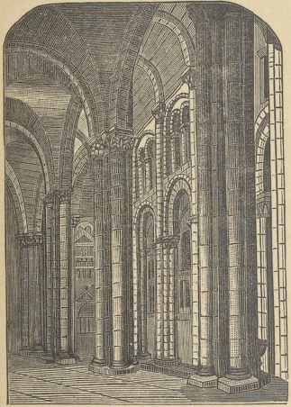 Fig. 39. Wnętrze bazyliki romańskiej.