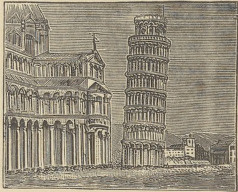 Fig. 44. Baptisterjum i wieża pochyła w Pizie.